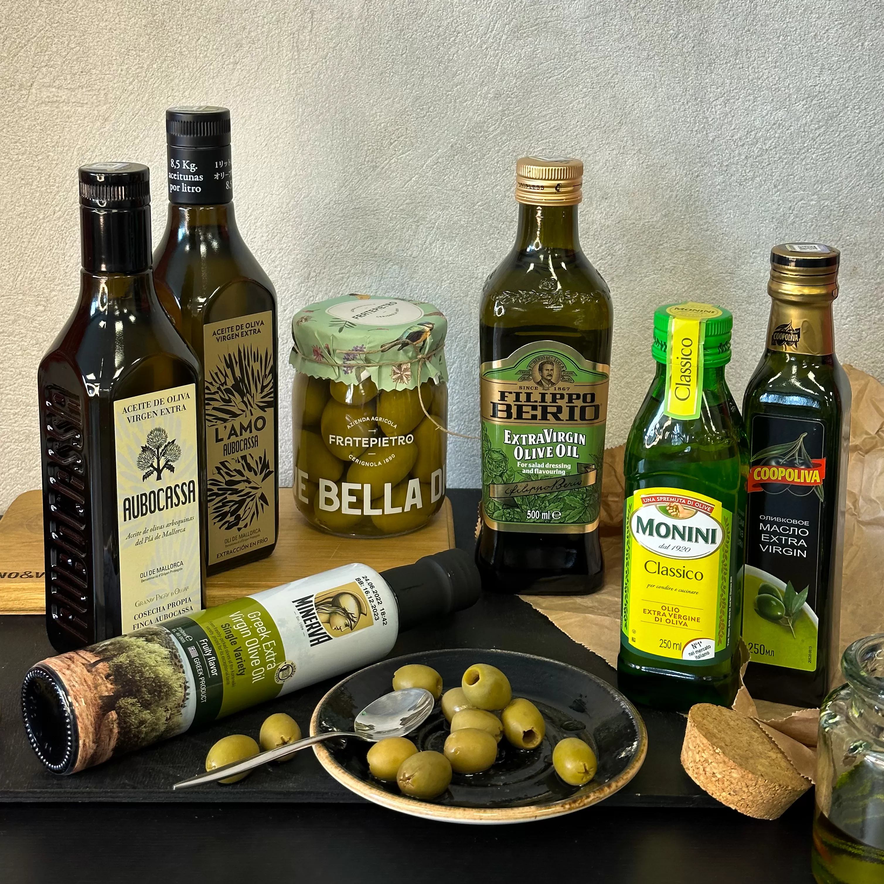 Оливковое масло мировых брендов